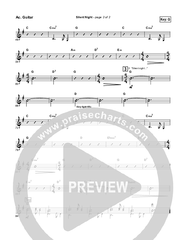 Silent Night Acoustic Guitar (Kelly Willard)