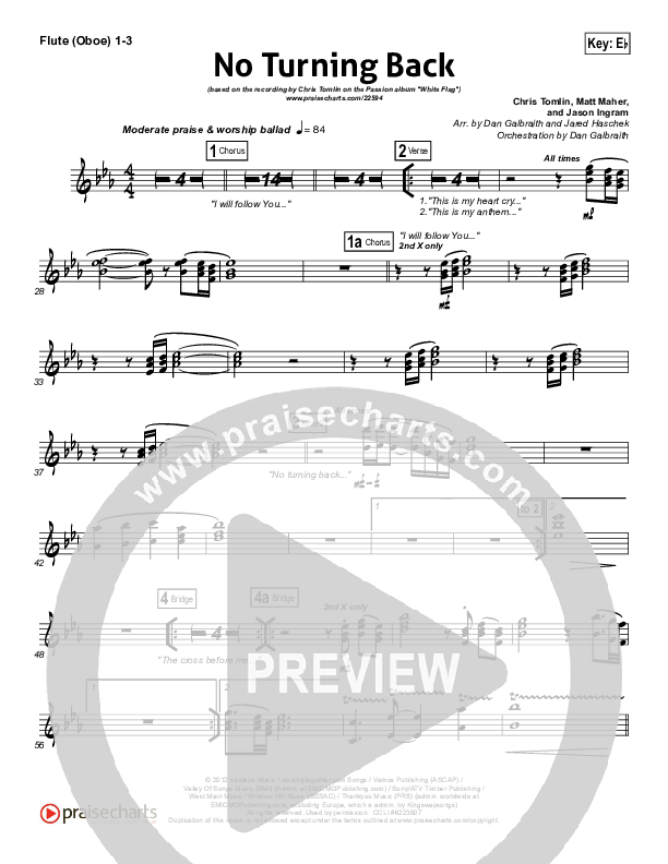 No Turning Back Wind Pack (Passion / Chris Tomlin)