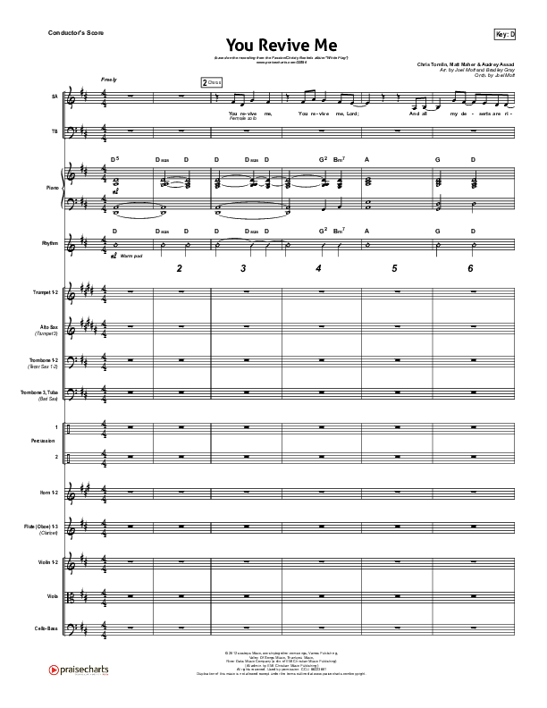 You Revive Me Orchestration (Passion / Christy Nockels)