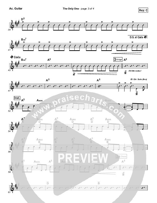 The Only One Acoustic Guitar (Passion / Chris Tomlin)