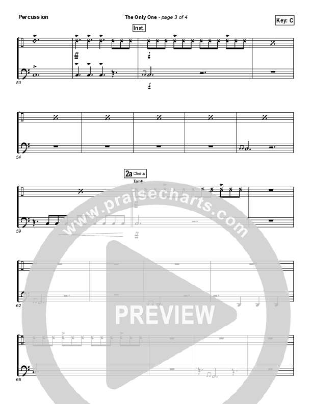 The Only One Percussion (Passion / Chris Tomlin)