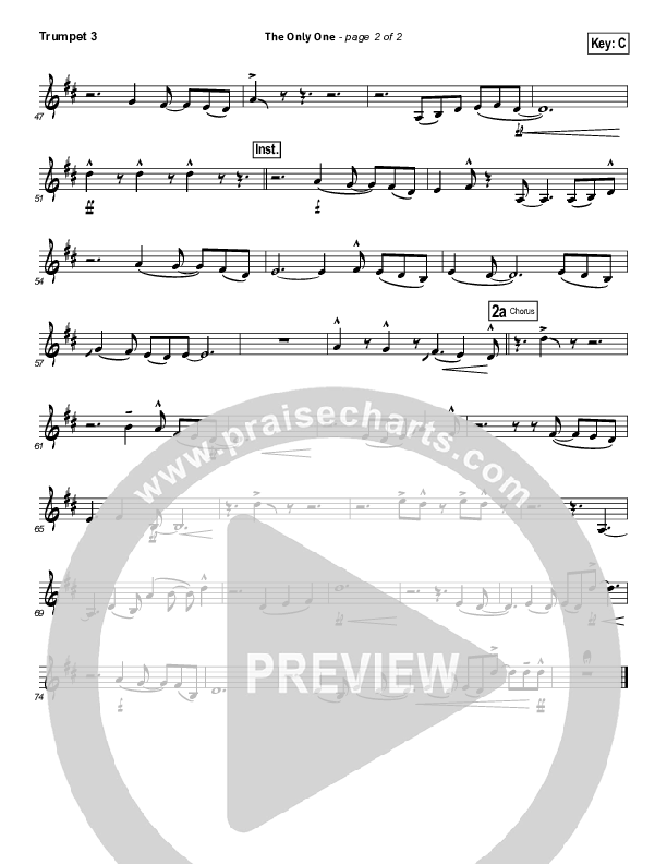 The Only One Trumpet 3 (Passion / Chris Tomlin)