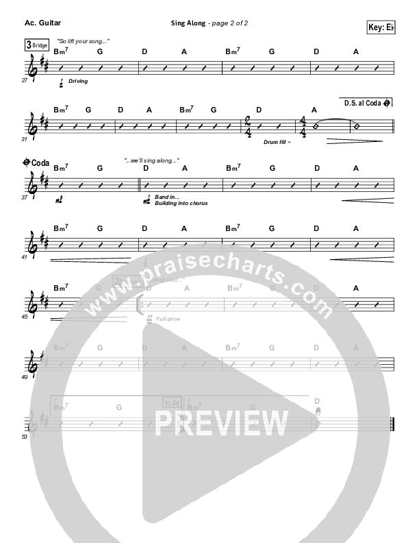 Sing Along Acoustic Guitar (Passion / Christy Nockels)