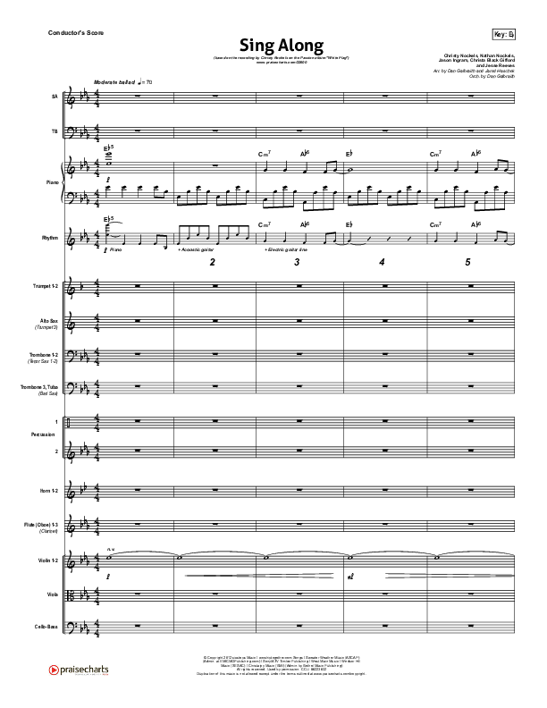 Sing Along Conductor's Score (Passion / Christy Nockels)