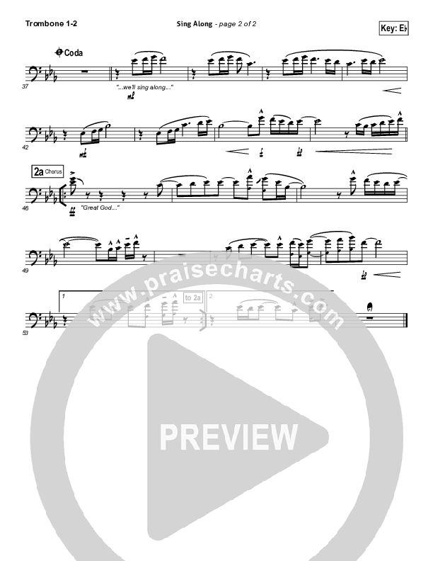 Sing Along Trombone 1/2 (Passion / Christy Nockels)