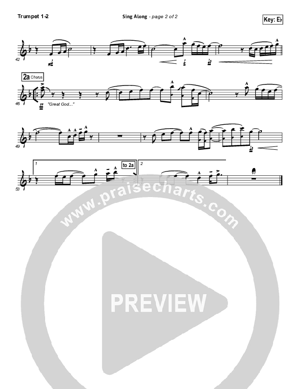 Sing Along Trumpet 1,2 (Passion / Christy Nockels)