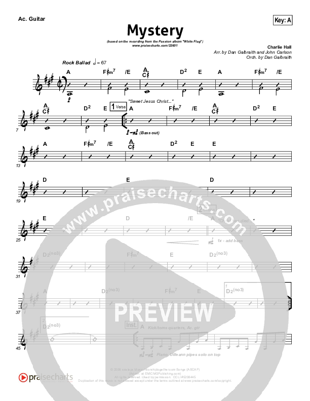 Mystery Acoustic Guitar (Passion / Charlie Hall)