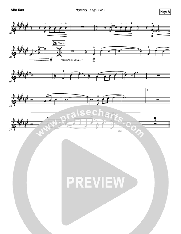 Mystery Alto Sax (Passion / Charlie Hall)