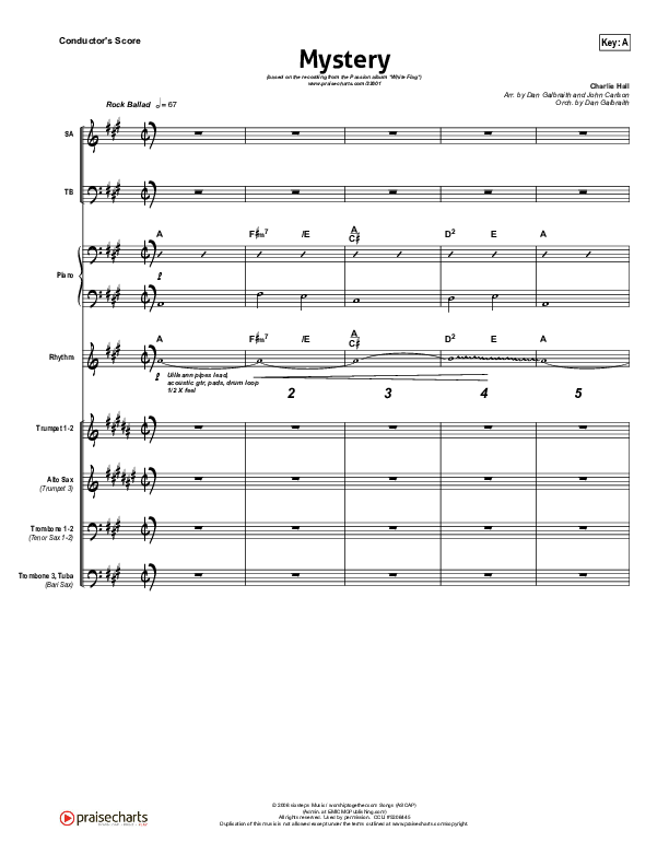 Mystery Conductor's Score (Passion / Charlie Hall)