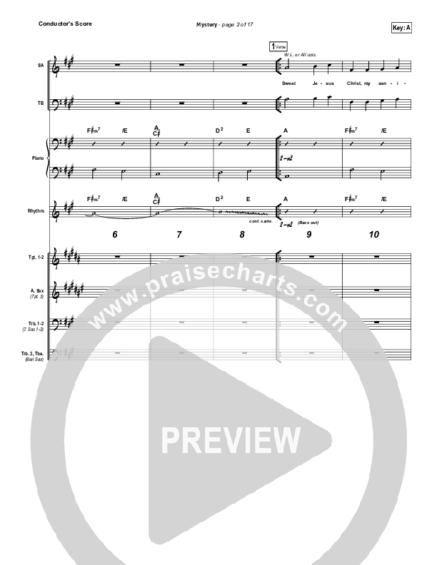 Mystery Conductor's Score (Passion / Charlie Hall)