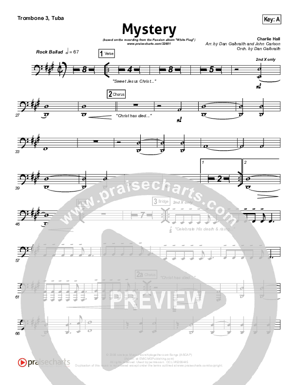 Mystery Trombone 3/Tuba (Passion / Charlie Hall)