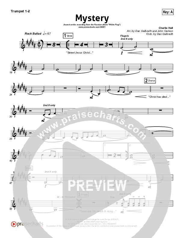 Mystery Trumpet 1,2 (Passion / Charlie Hall)