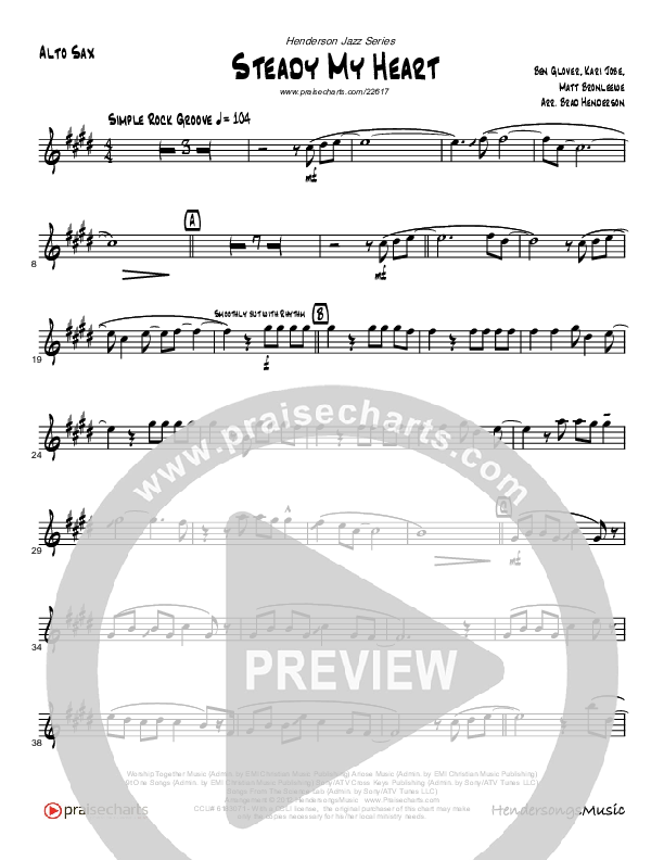 Steady My Heart Alto Sax (Brad Henderson)