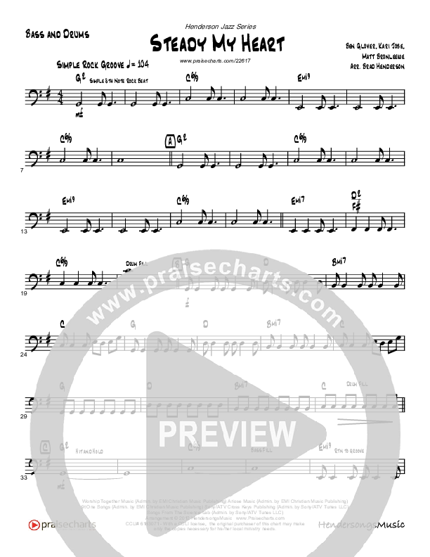 Steady My Heart Bass Guitar (Brad Henderson)