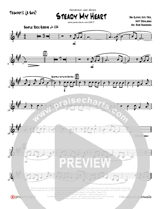 Steady My Heart Trumpet 2 (Brad Henderson)