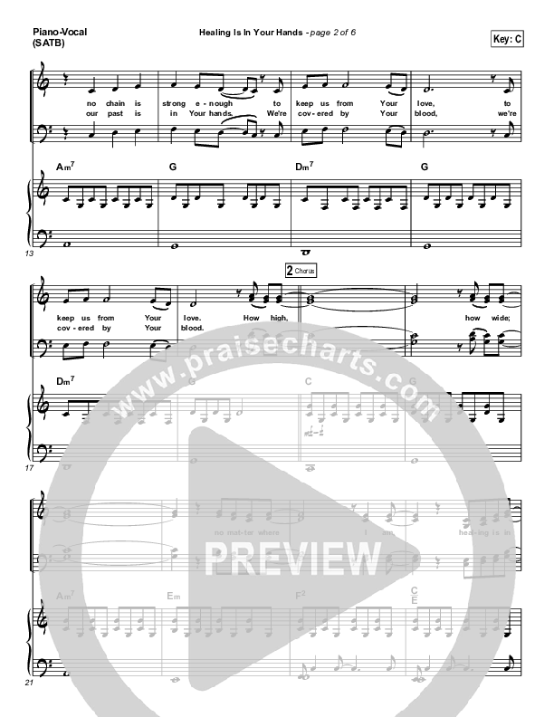 Healing Is In Your Hands (Choral Anthem SATB) Piano/Choir (SATB) (Christy Nockels / NextGen Worship / Arr. Richard Kingsmore)