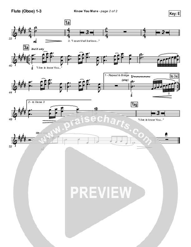 Know You More Wind Pack (Hillsong Worship)