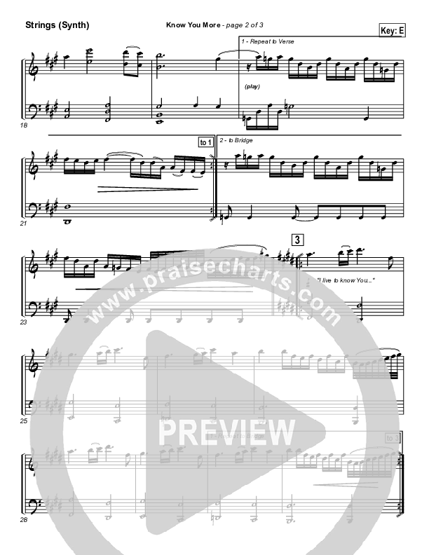 Know You More Synth Strings (Hillsong Worship)