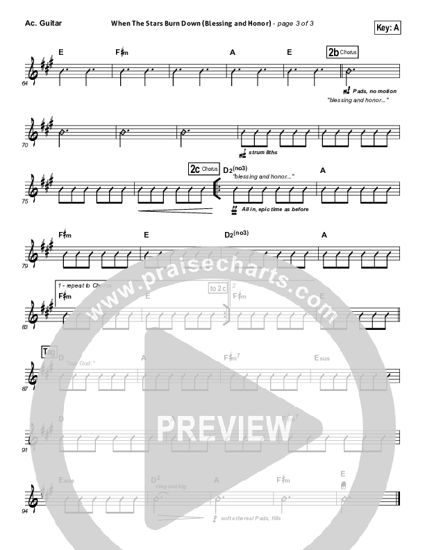 When The Stars Burn Down Acoustic Guitar (Phillips Craig & Dean)