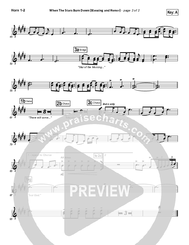 When The Stars Burn Down Brass Pack (Phillips Craig & Dean)