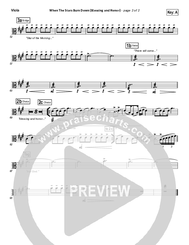 When The Stars Burn Down Viola (Phillips Craig & Dean)