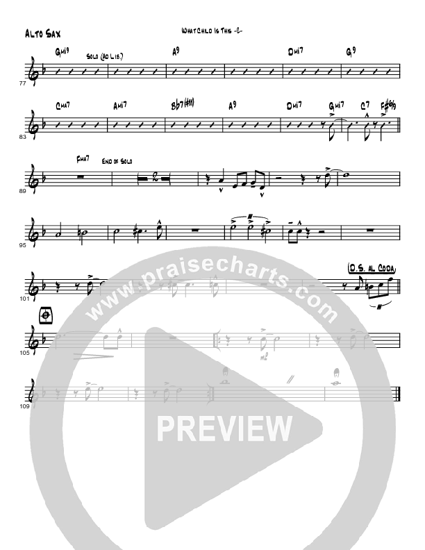 What Child Is This (Instrumental) Alto Sax (Brad Henderson)