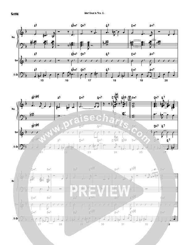 What Child Is This (Instrumental) Conductor's Score (Brad Henderson)