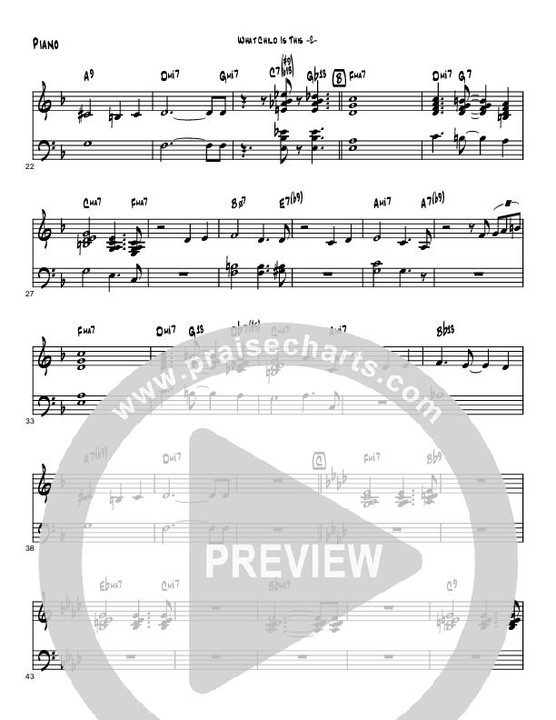 What Child Is This (Instrumental) Piano Sheet (Brad Henderson)