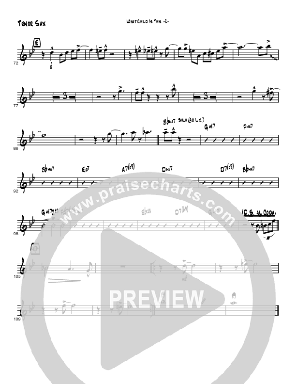 What Child Is This (Instrumental) Tenor Sax 2 (Brad Henderson)