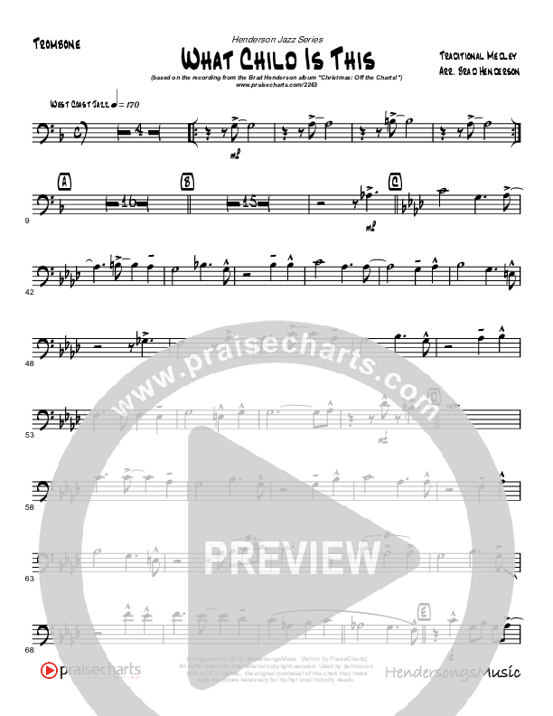 What Child Is This (Instrumental) Trombone (Brad Henderson)