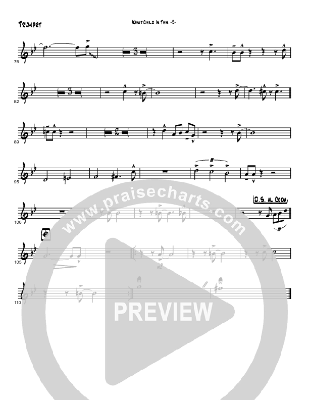 What Child Is This (Instrumental) Trumpet (Brad Henderson)