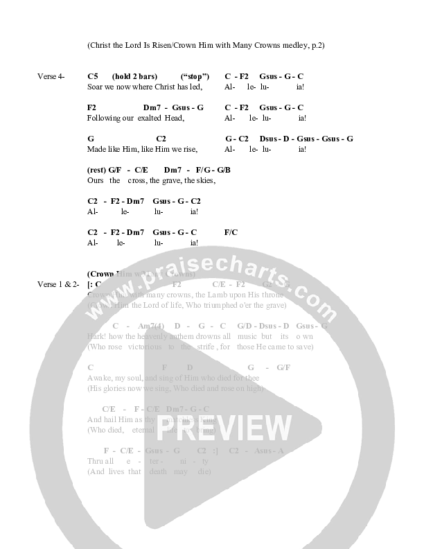 Christ The Lord And Crown Him Medley Chords & Lyrics (Great Name Worship Project)