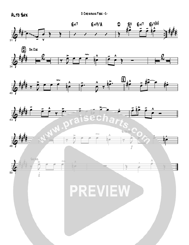 O Christmas Tree (Instrumental) Alto Sax (Brad Henderson)