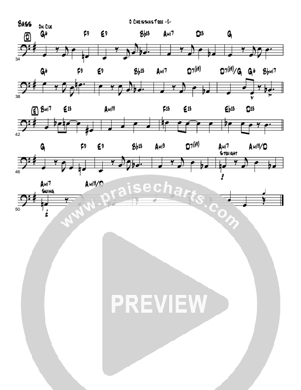 O Christmas Tree (Instrumental) Bass Guitar (Brad Henderson)