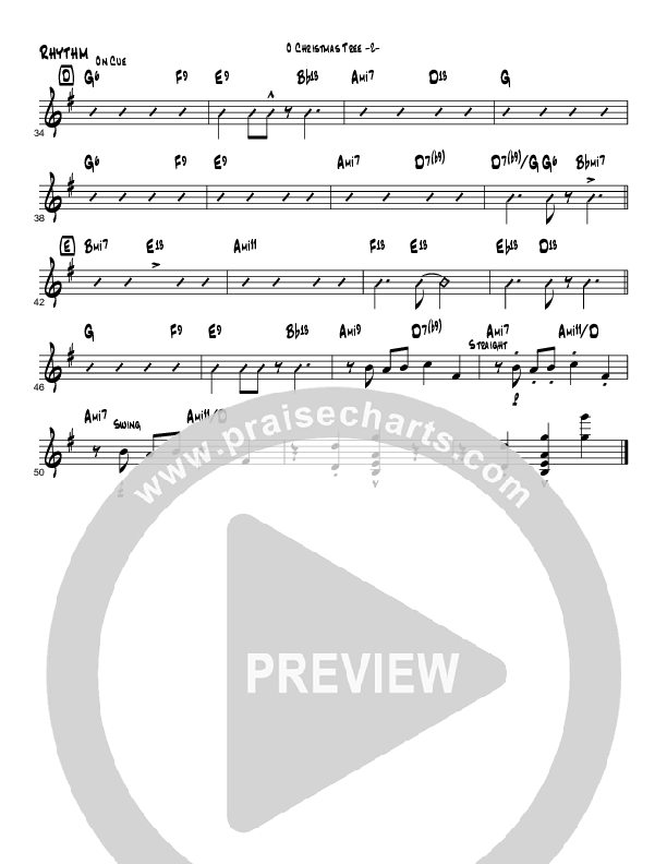 O Christmas Tree (Instrumental) Rhythm Chart (Brad Henderson)