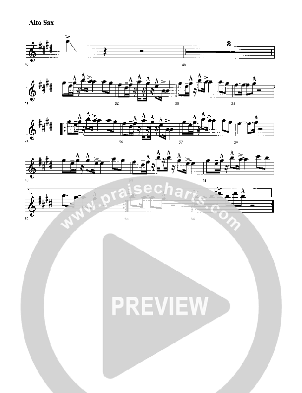 Come Bless The Lord Alto Sax (Rick Muchow)