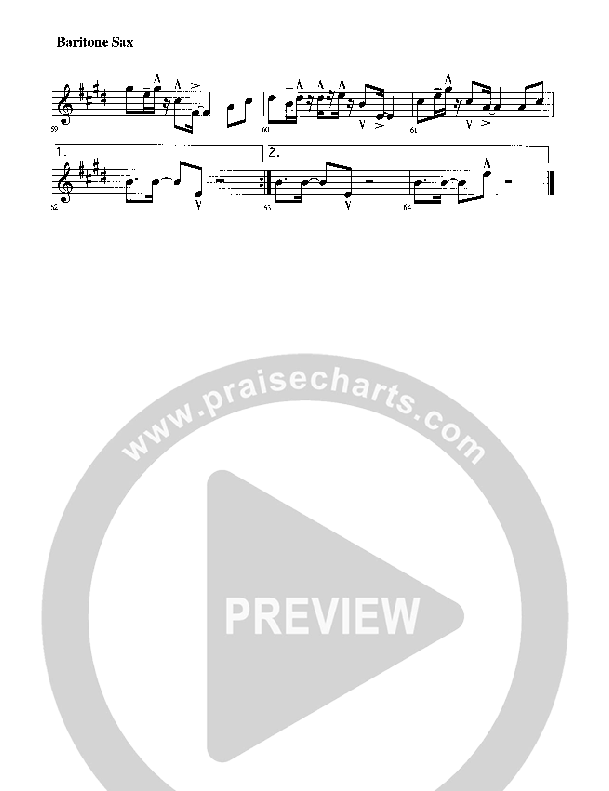 Come Bless The Lord Bari Sax (Rick Muchow)