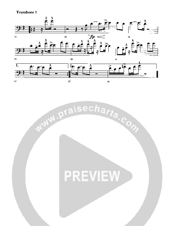 Come Bless The Lord Trombone 1 (Rick Muchow)