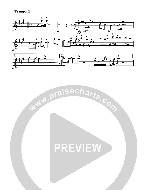 Come Bless The Lord Trumpet 1 (Rick Muchow)