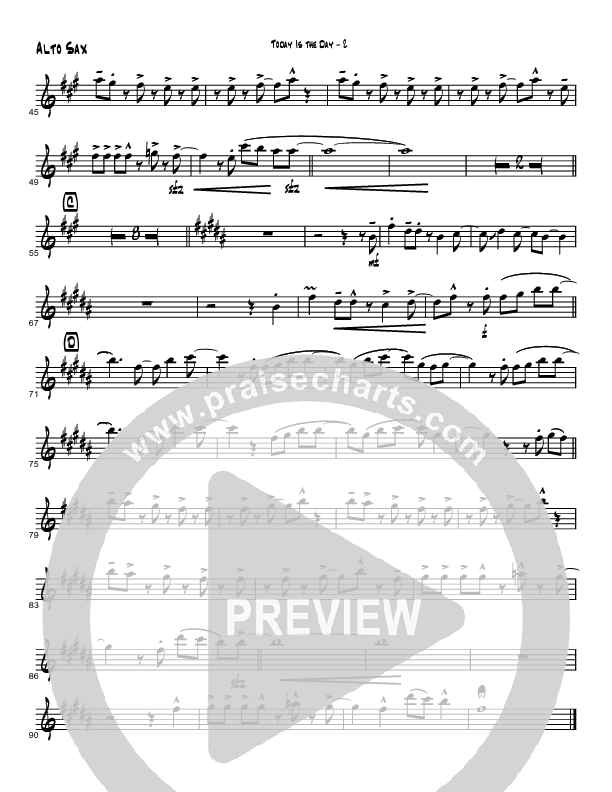 Today Is The Day (Instrumental) Alto Sax (Brad Henderson)