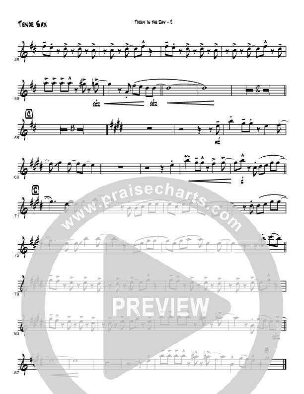 Today Is The Day (Instrumental) Tenor Sax 2 (Brad Henderson)