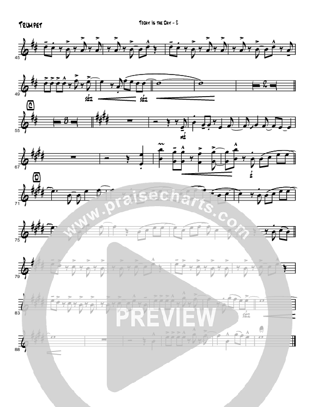 Today Is The Day (Instrumental) Trumpet (Brad Henderson)