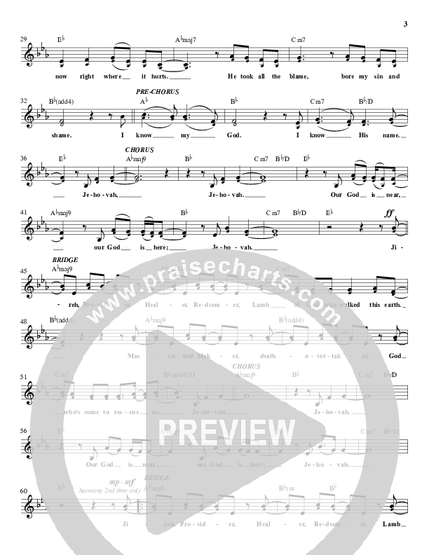 Jehovah Lead Sheet (Fike)