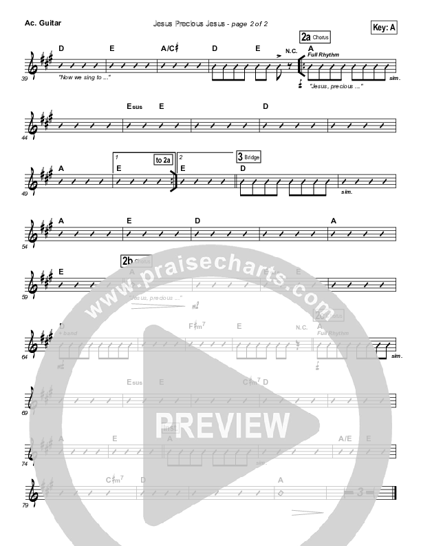 Jesus Precious Jesus Acoustic Guitar (Travis Ryan)