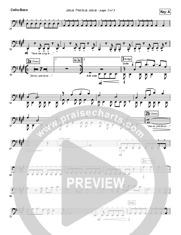 Jesus Precious Jesus Cello/Bass (Travis Ryan)