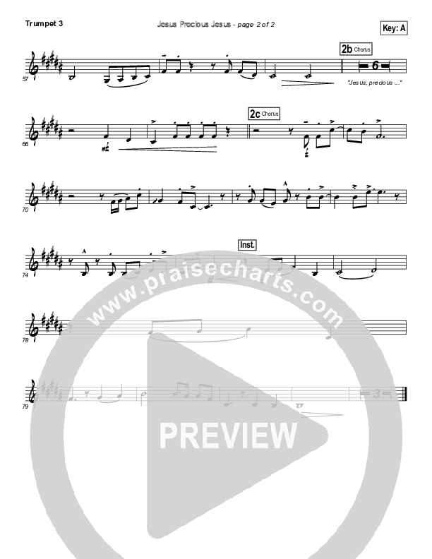 Jesus Precious Jesus Trumpet 3 (Travis Ryan)