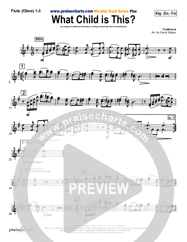 What Child Is This Wind Pack (PraiseCharts / Traditional Carol)