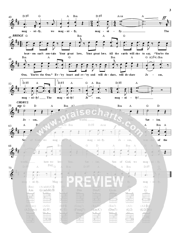 Magnified Lead Sheet (Desperation Band)