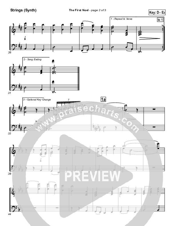 The First Noel String Pack (PraiseCharts / Traditional Carol)