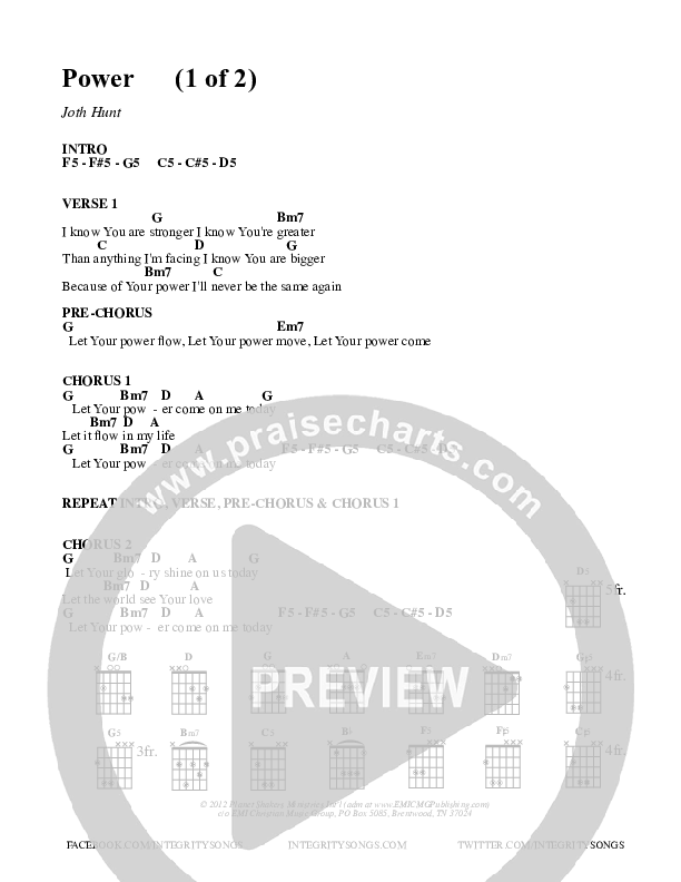 The Greatest Chords PDF (Planetshakers) - PraiseCharts